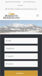 Mobile Screenshot of mammothreservations.com